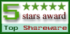 top shareware 5 star award