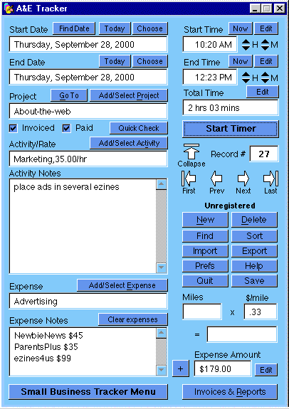 Activity & Expense Tracker Plus 1.7.2. Screenshots reviewed in Business Finance category of Business & Finance directory