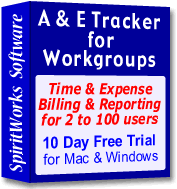 Activity & Expense Tracker for Workgroups - Time & Expense Billing & Reporting for 2 to 100 users
