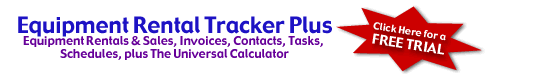 Complete equipment rental tracker software solution. Perfect for inventory accounting software, inventory management, inventory management software, inventory control management, inventory tracking system, manufacturing inventory software.