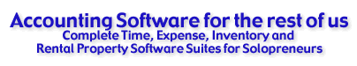 Complete small business management software solutions. Perfect for keeping track of your income and expense, time billing, inventory management, and rental property tenant payments and reservations.