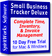 Small Business Tracker Deluxe - Complete Time, Inventory & Invoice Management