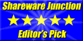 Shareware Junction Editor’s Pick award